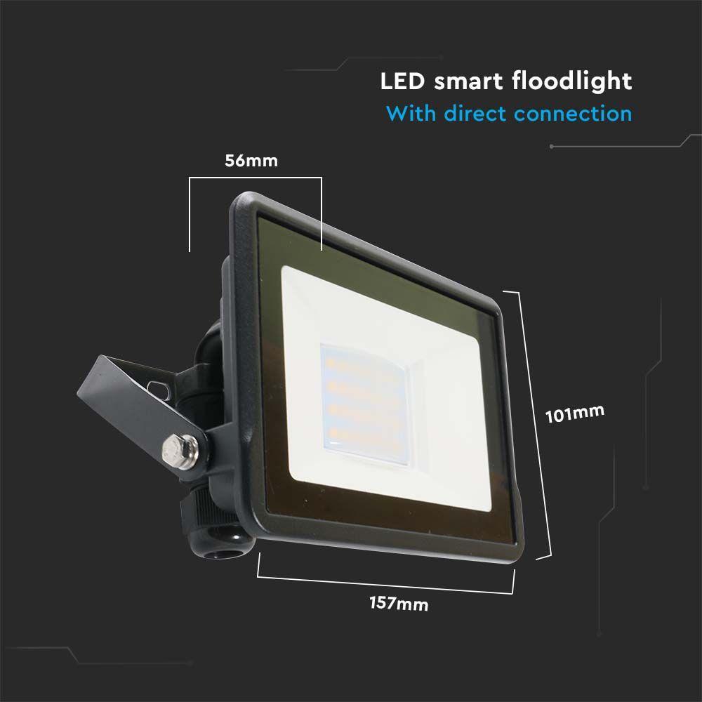 VT-5182 20W WIFI LED FLOODLIGHT COMPATIBLE WITH AMAZON ALEXA & GOOGLE HOME RGB+3000K-6500K