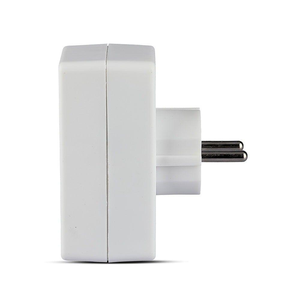 VT-1054 4 OUTLET ADAPTER 2.5A -WHITE