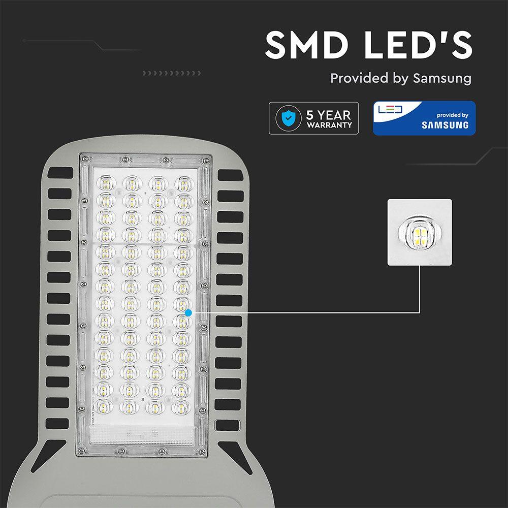 150W Lampa uliczna LED Slim, Chip SAMSUNG, Barwa:6400K, Wydajność: 120lm/w, VTAC, SKU 963