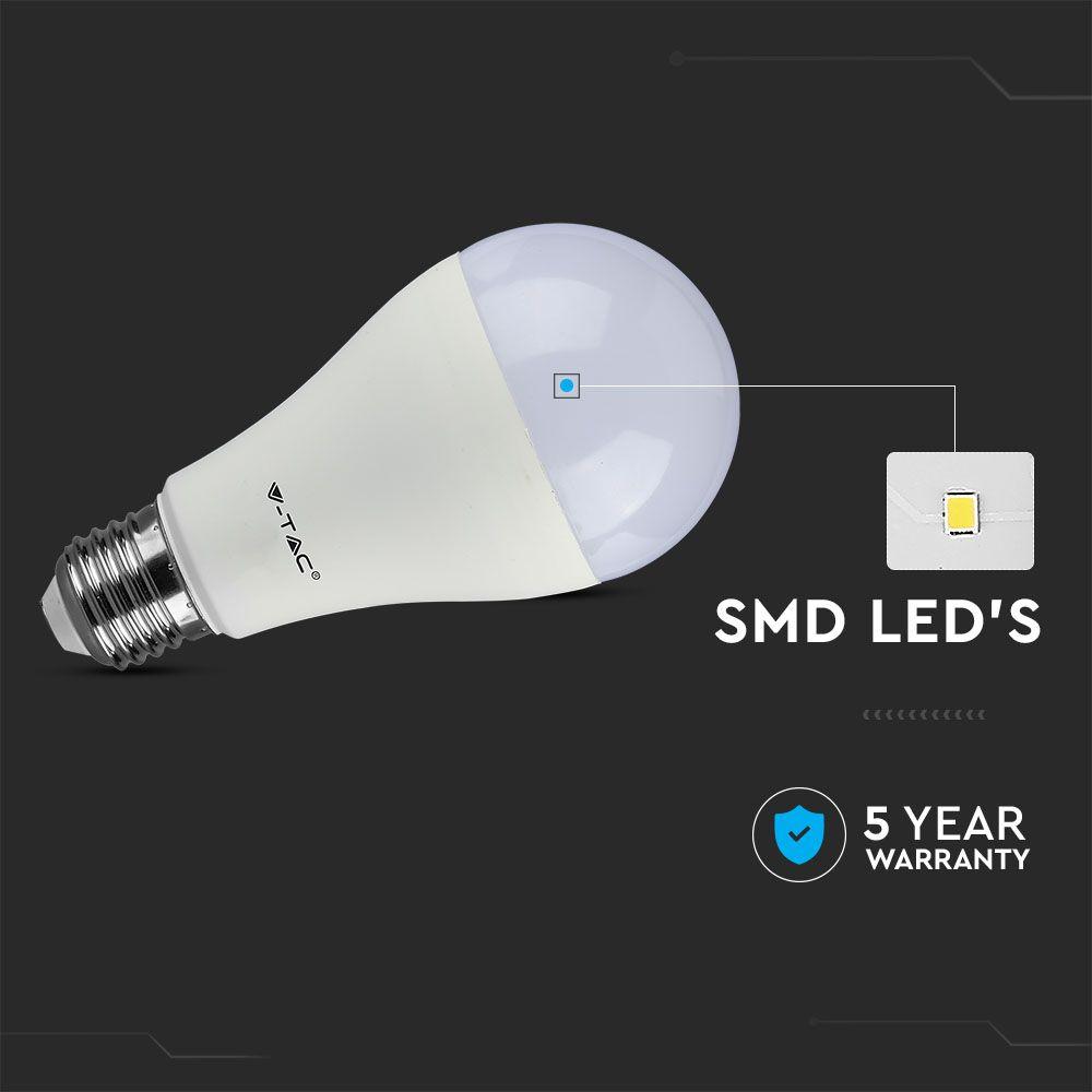 VT-217 17W A65 LED BULB-SAMSUNG CHIP 6400K E27 200'D