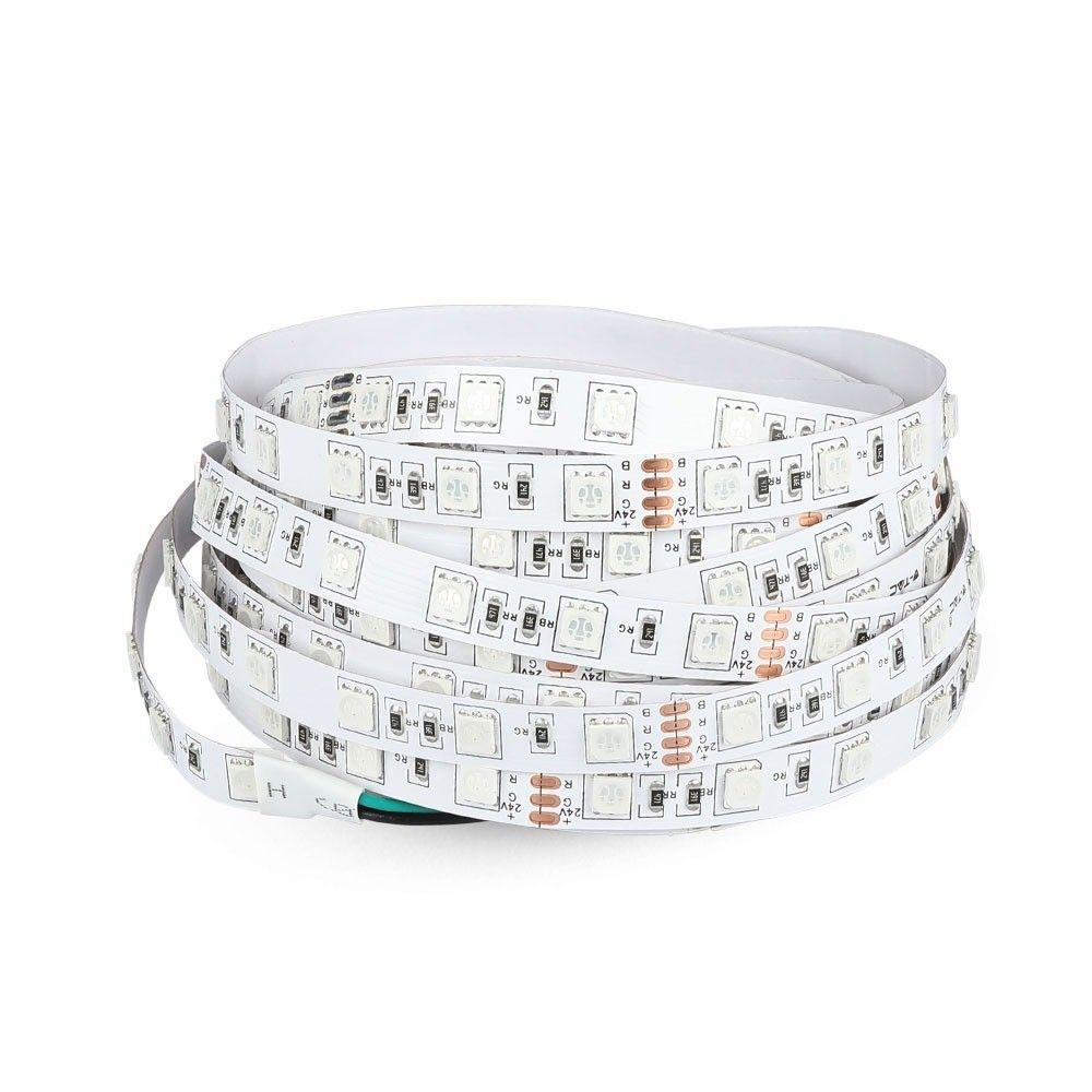 VT-5050-60 9W/M LED STRIP LIGHT 3000K 24V IP20 (5M/ROLL)(PRICE PER M)