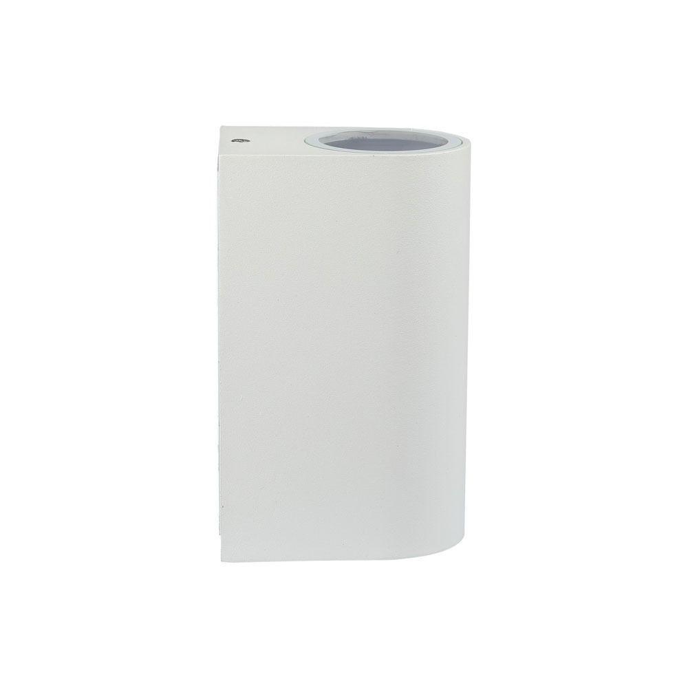 VT-7652 2 WAY GU10 WALL FITTING(ALUMINUM) ROUND-WHITE BODY, IP44