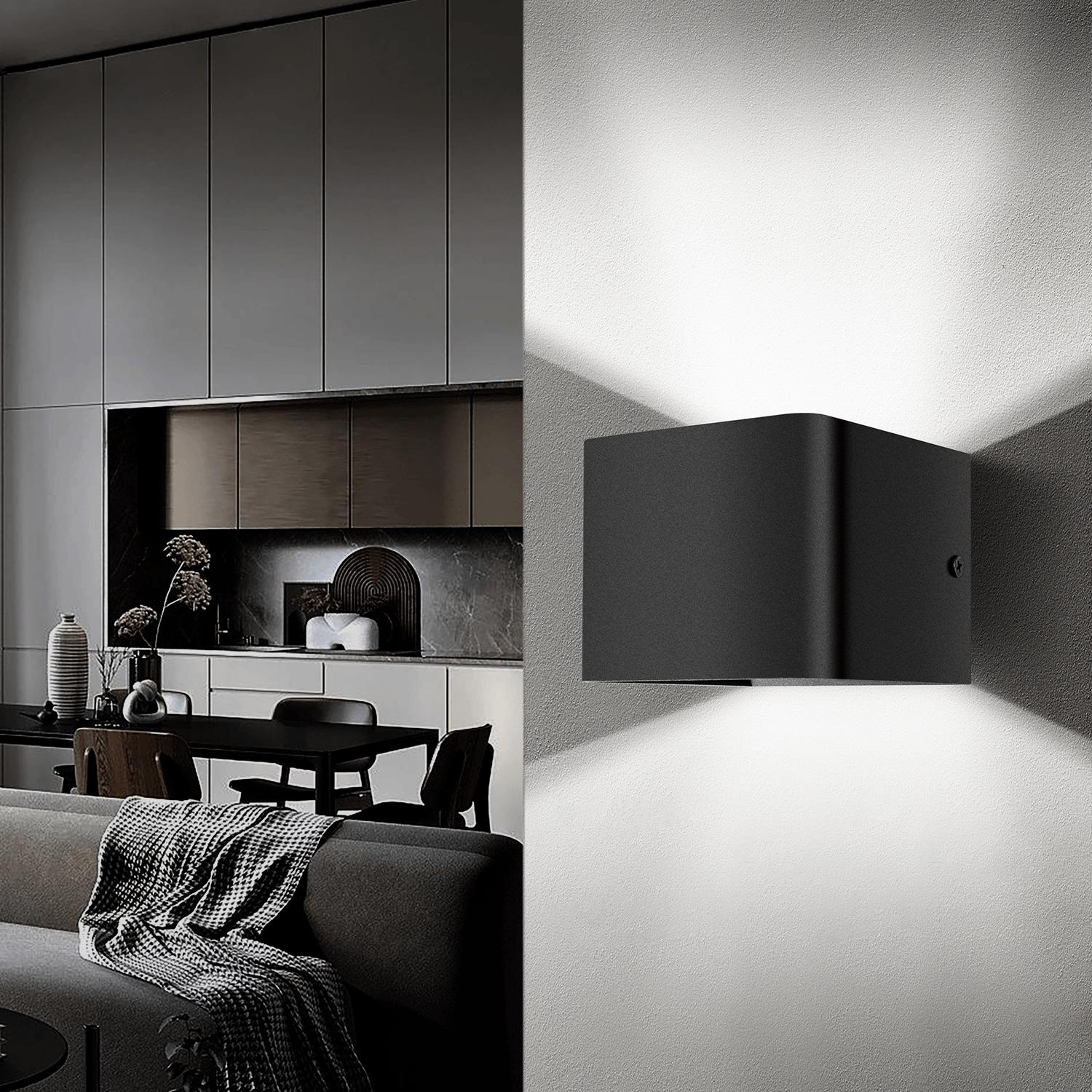 LED Metal Wall Light Black 5.5W