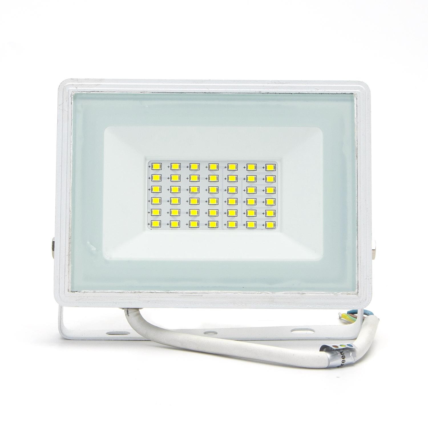 LED Slim Floodlight White 30W (Die-casting)