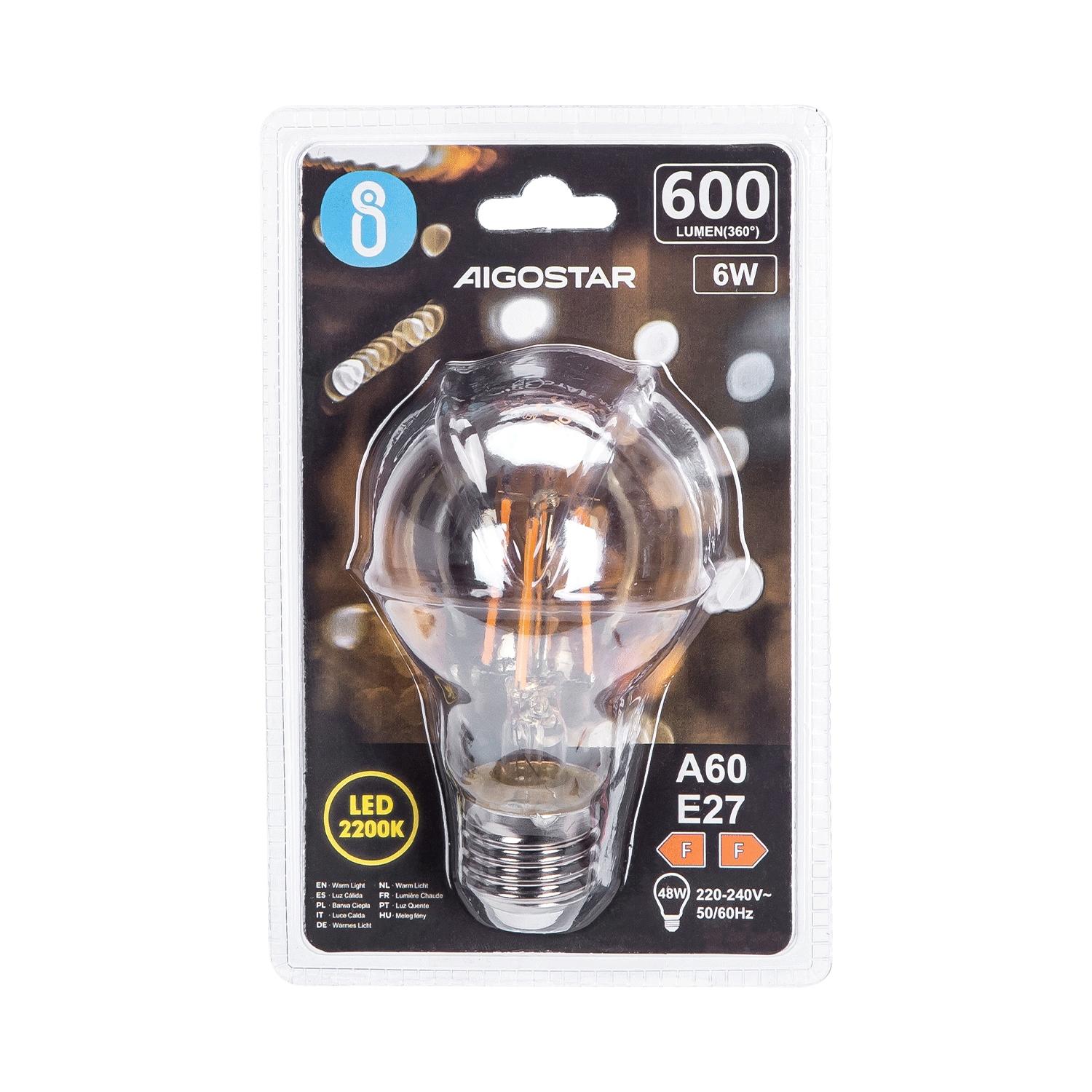 LED filament lamp A60