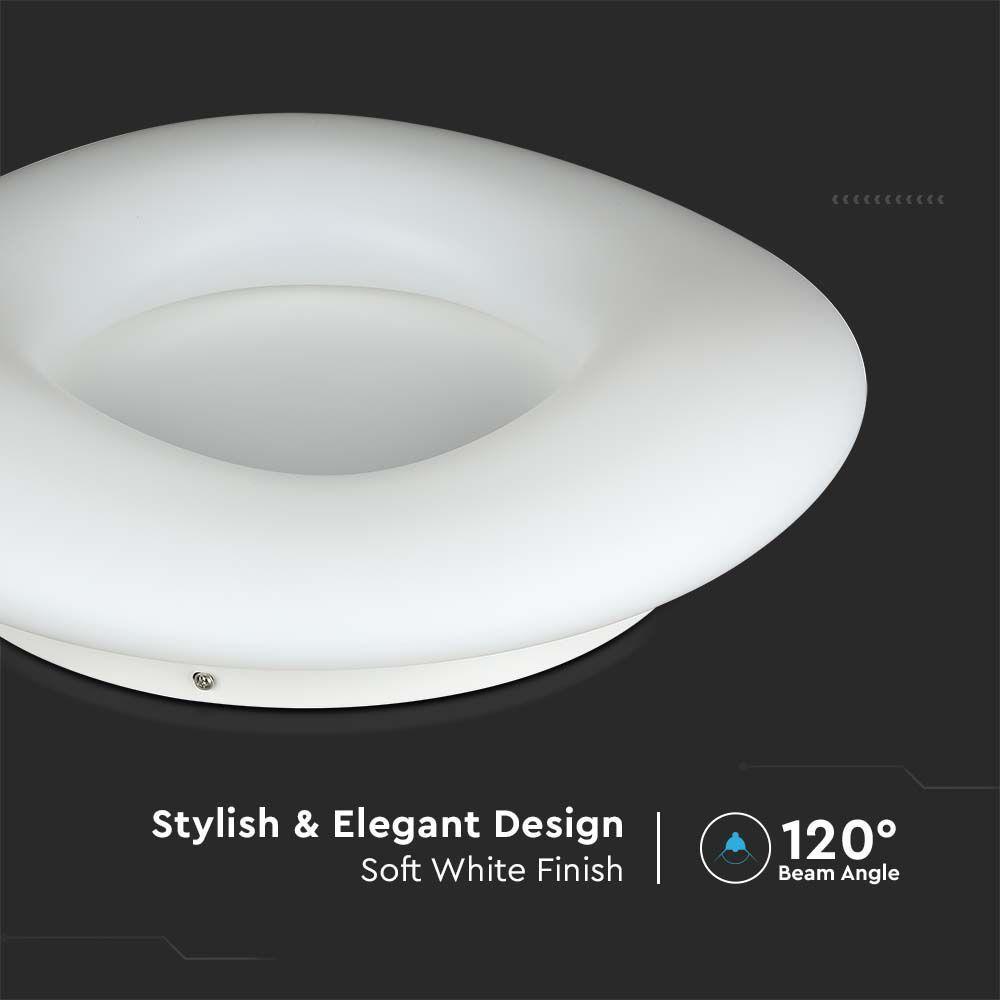 VT-7308 20W ROUND LED DESIGNER SURFACE PENDANT COLOR CHANGING D:300XH80 DIMMABLE WHITE