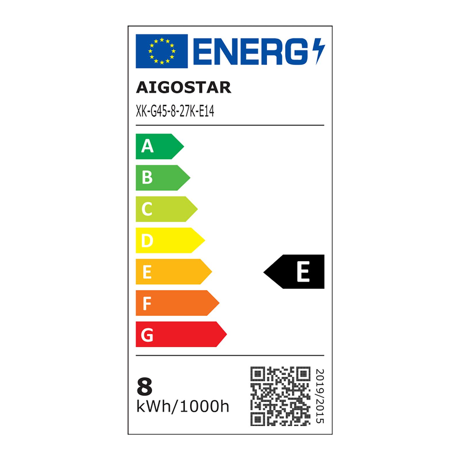 LED Filament Bulb (Clear) G45 E14 8W