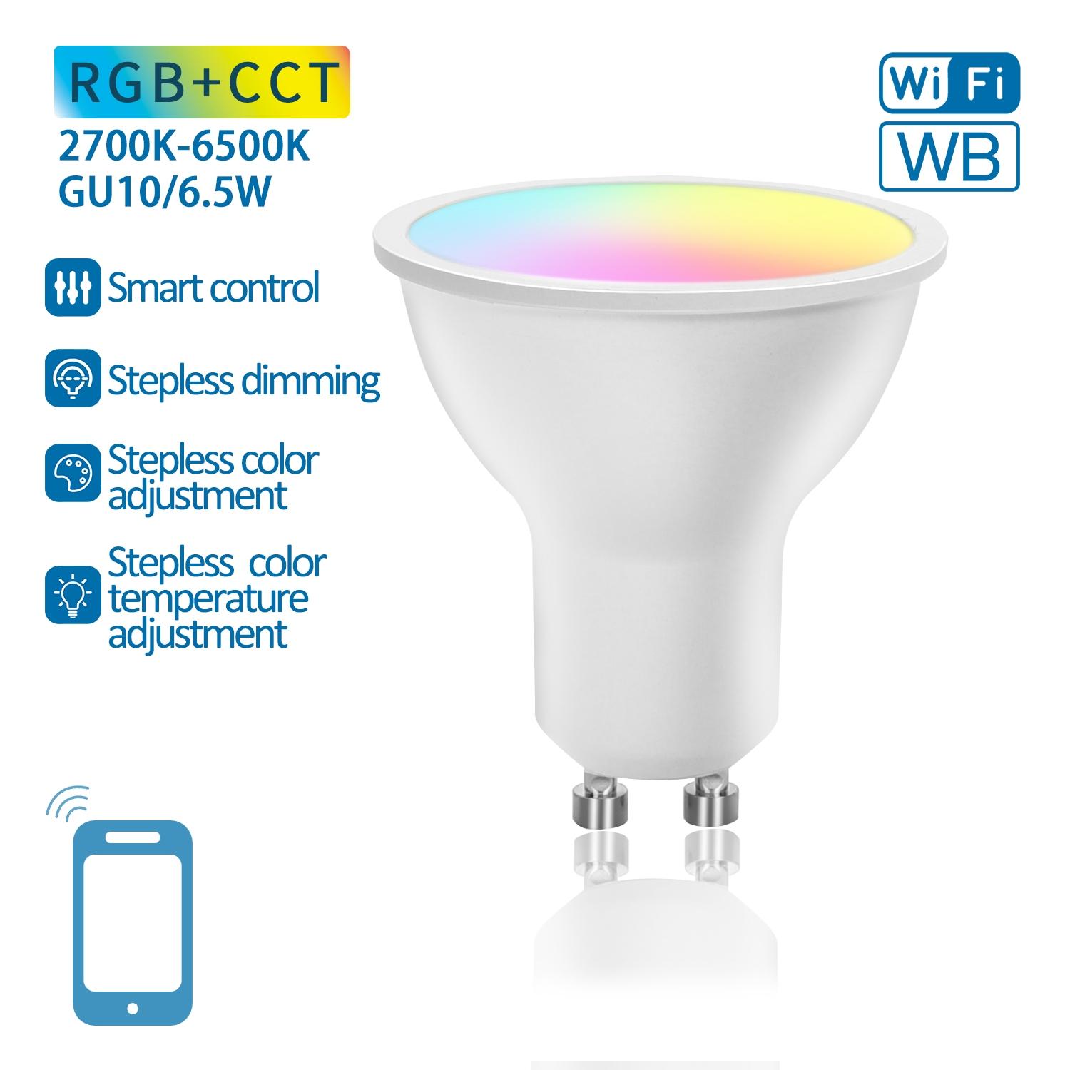 WIFI + Bluetooth GU10 6.5W