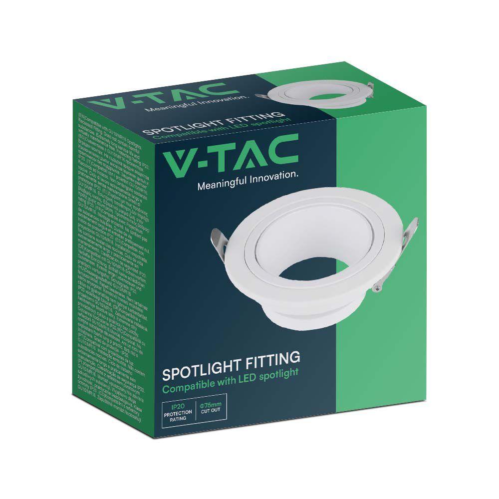 VT-438 SPOTLIGHT FITTINGS IRON+PC WHITE+WHITE