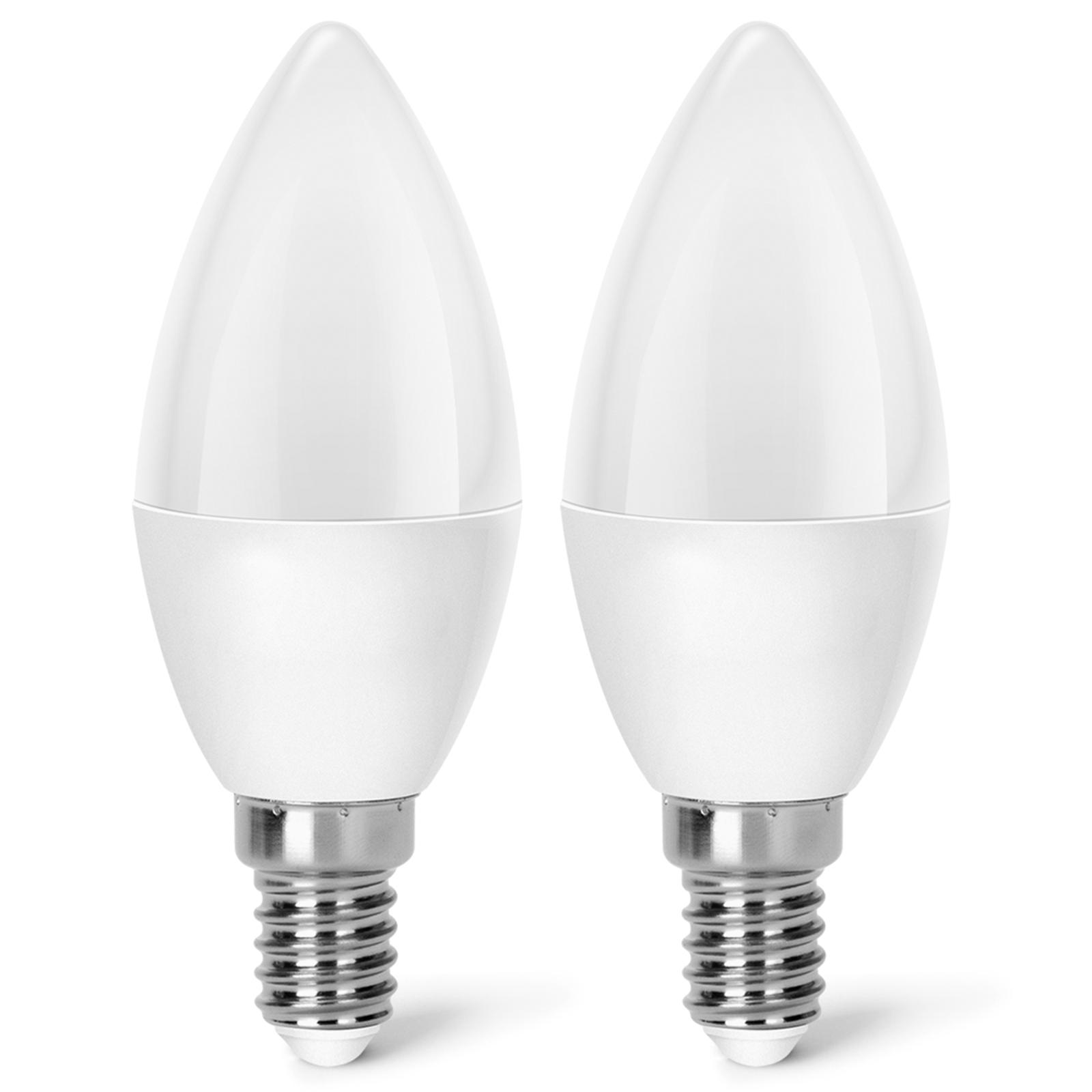 LED E14 7W C37 2pcs