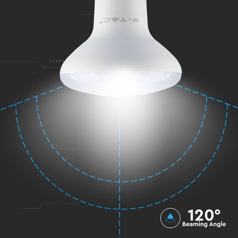 10W R80 Żarówka LED, Chip SAMSUNG, Barwa:3000K, Trzonek:E27, VTAC, SKU 135