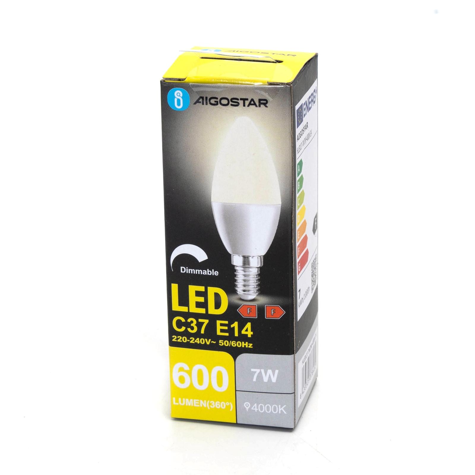 Ściemnialna żarówka LED C37 E14 7W 4000K