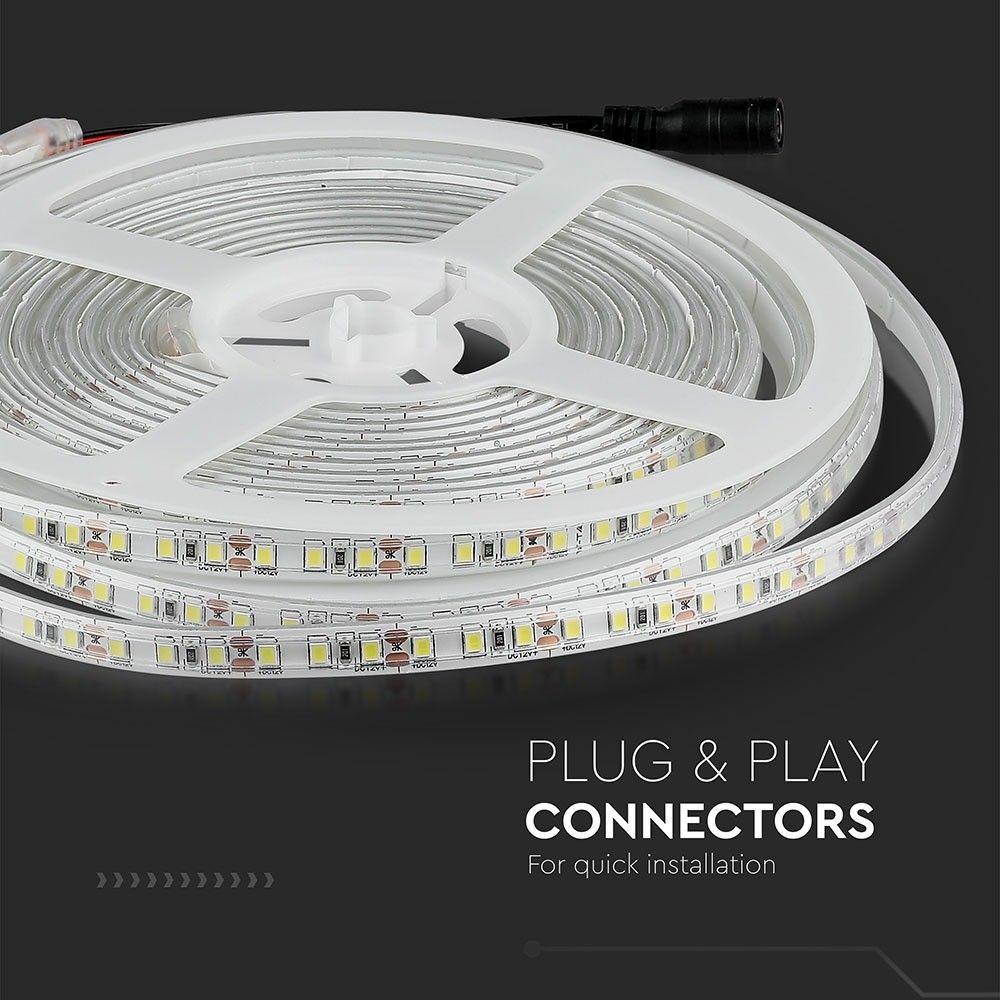 VT-3528-120 7.2W/M LED STRIP 6000K IP65 (5M/ROLL)(PRICE PER M)