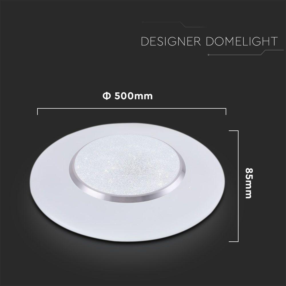 VT-8504 LED 30W/60W/30W DESIGNER DOMELIGHT WITH REMOTE-CCT CHANGING -DIMMABLE