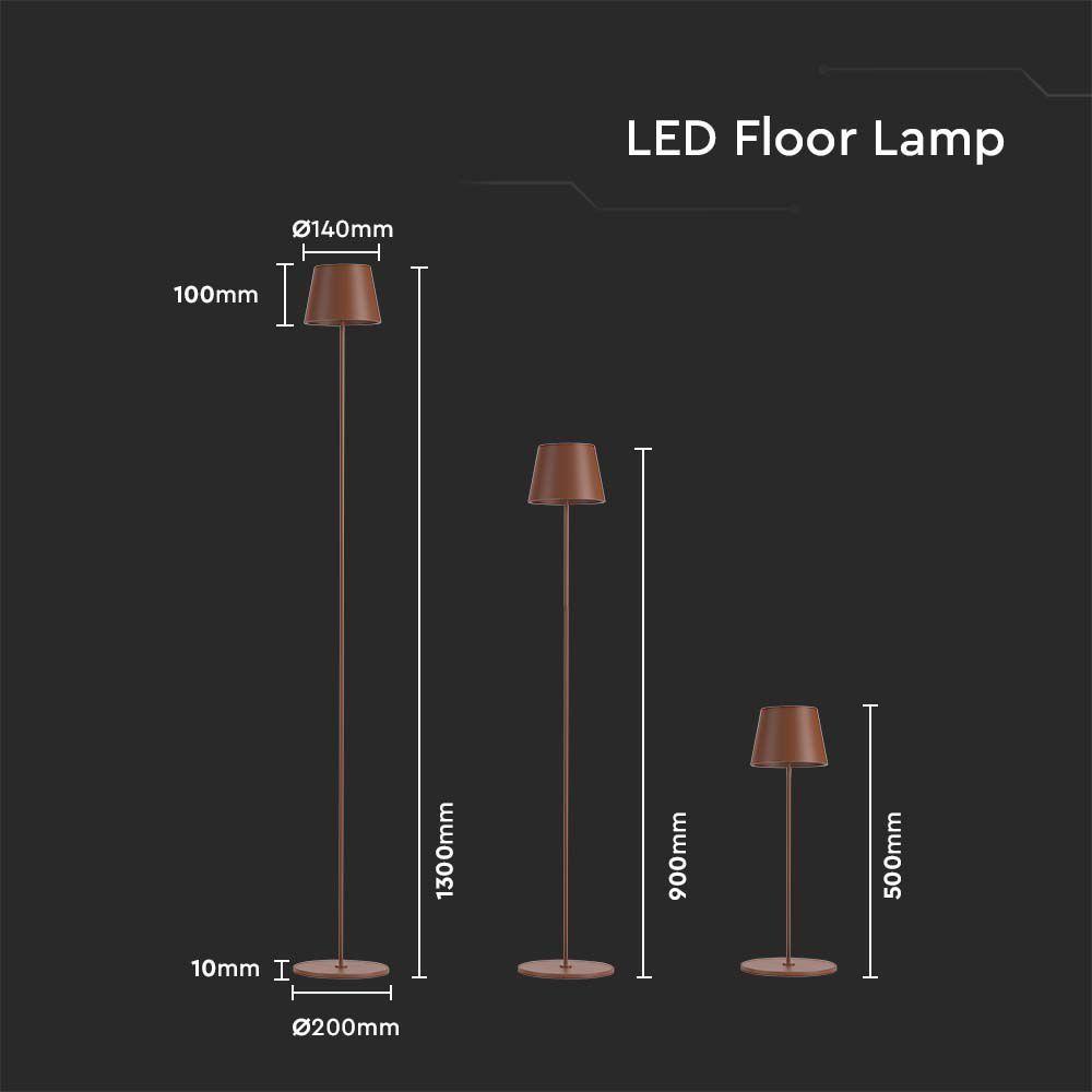 VT-7544 LED 4W LAMP 4400mA BATTERY 3000K IP54 CORTEN BODY