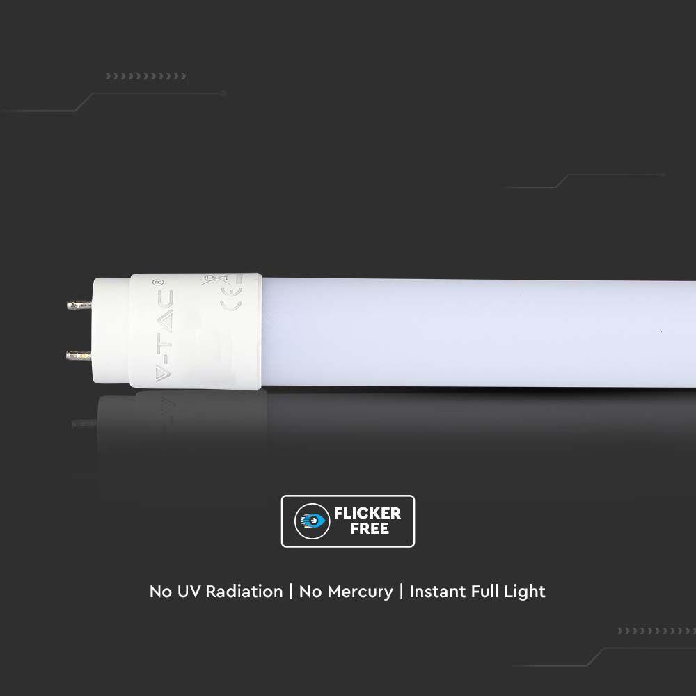 VT-1612 12W T8 LED PLASTIC TUBE NON ROTATABLE 120CM 3000K G13 145LM/W