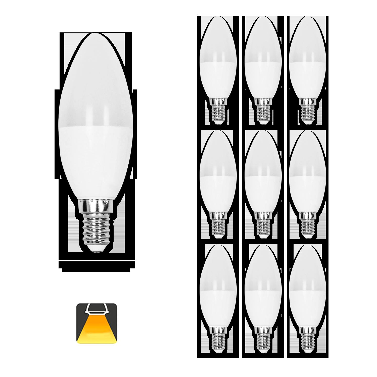 LED E14 C37 7W Barwa Ciepła