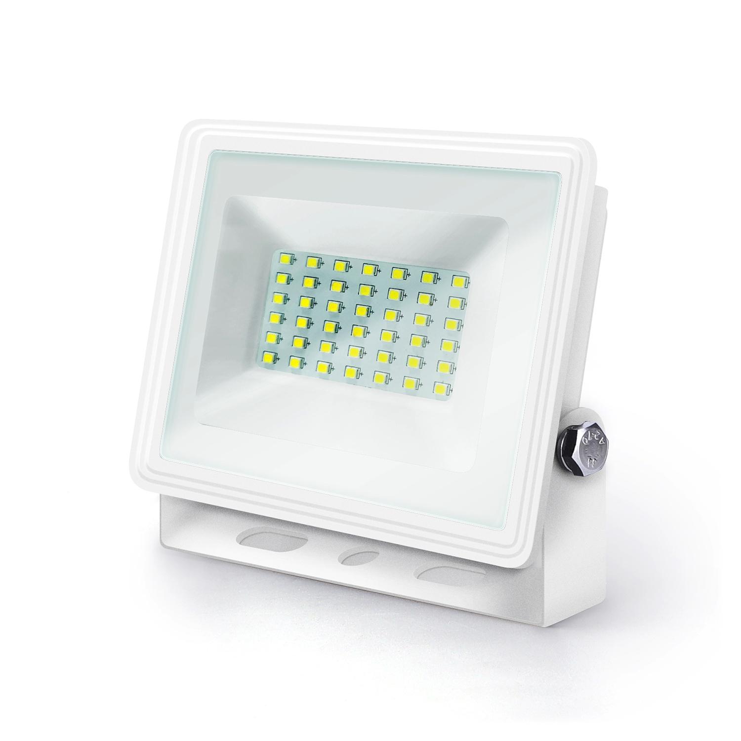 LED Slim Floodlight White 30W (Die-casting)