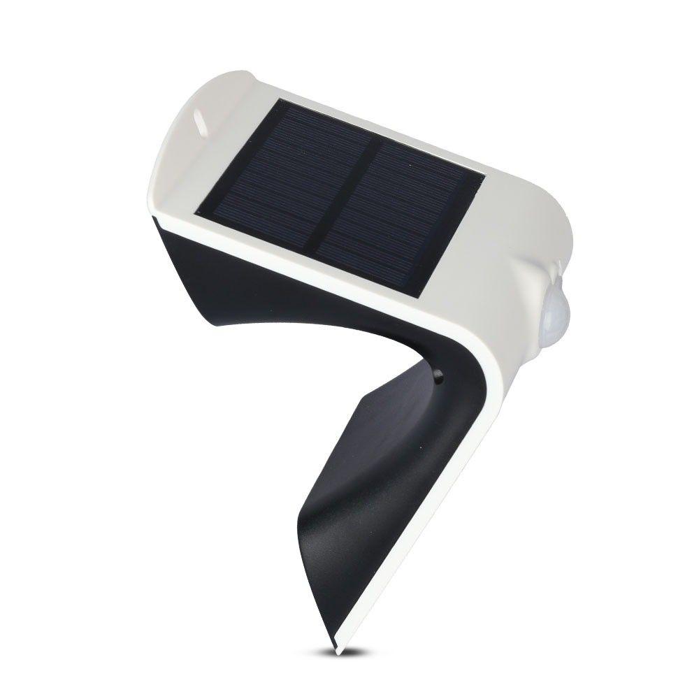 VT-767-2 1.5W LED SOLAR WALL LIGHT 4000K -WHITE +BLACK BODY