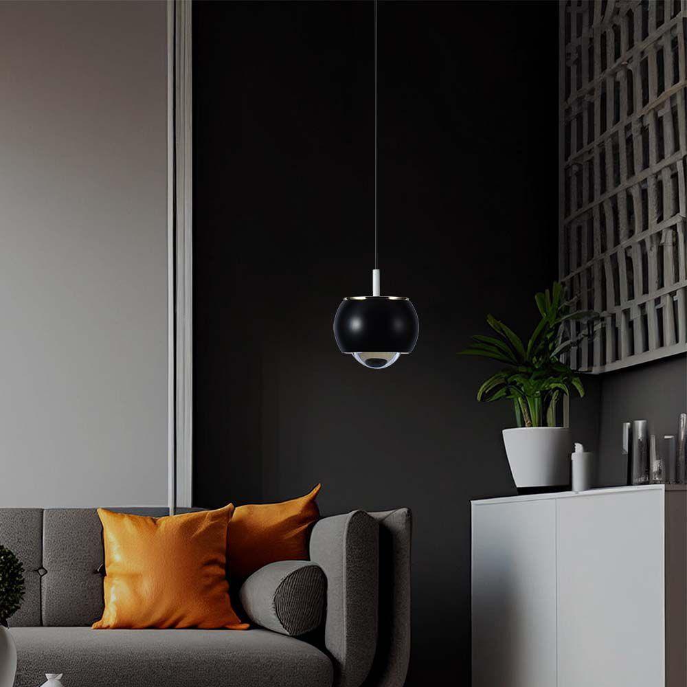 VT-7830 9W LED HANGING LAMP (10x10x100CM) 3000K BLACK BODY