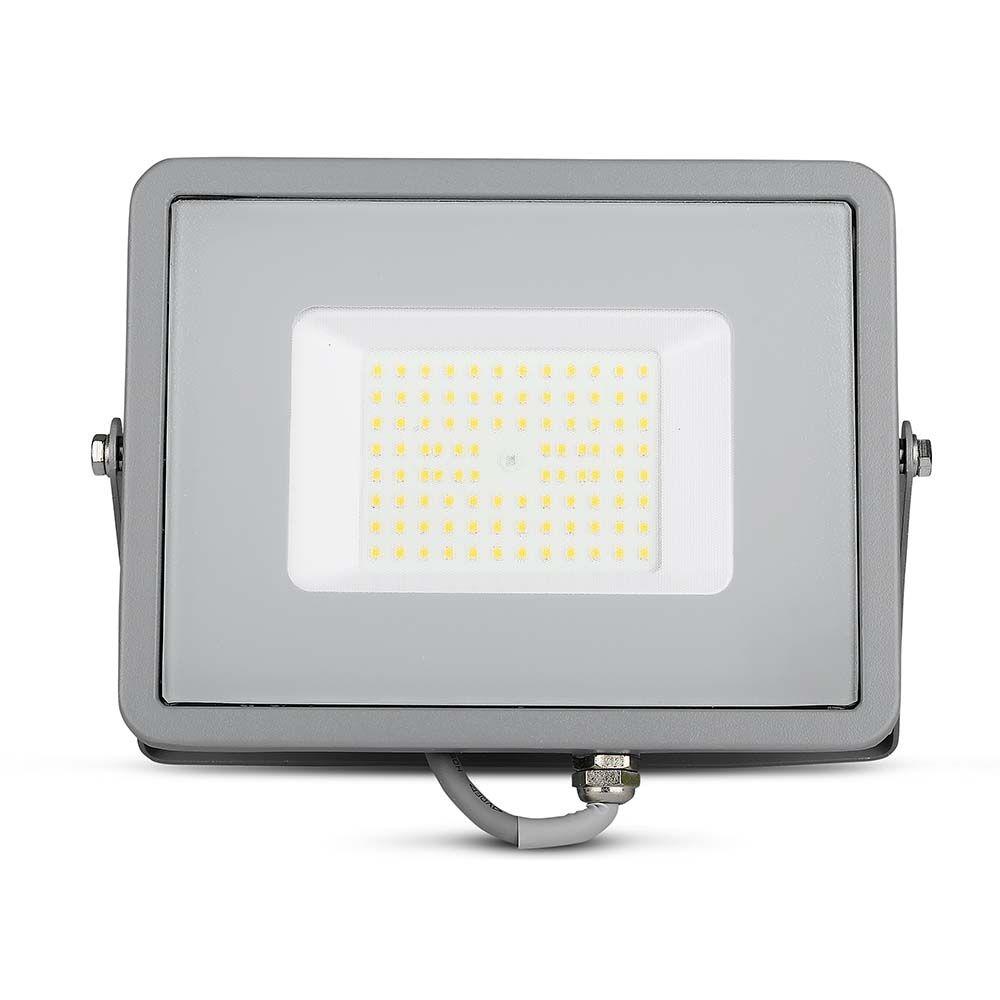 VT-56 50W SMD FLOODLIGHT SAMSUNG CHIP 4000K GREY BODY GREY GLASS