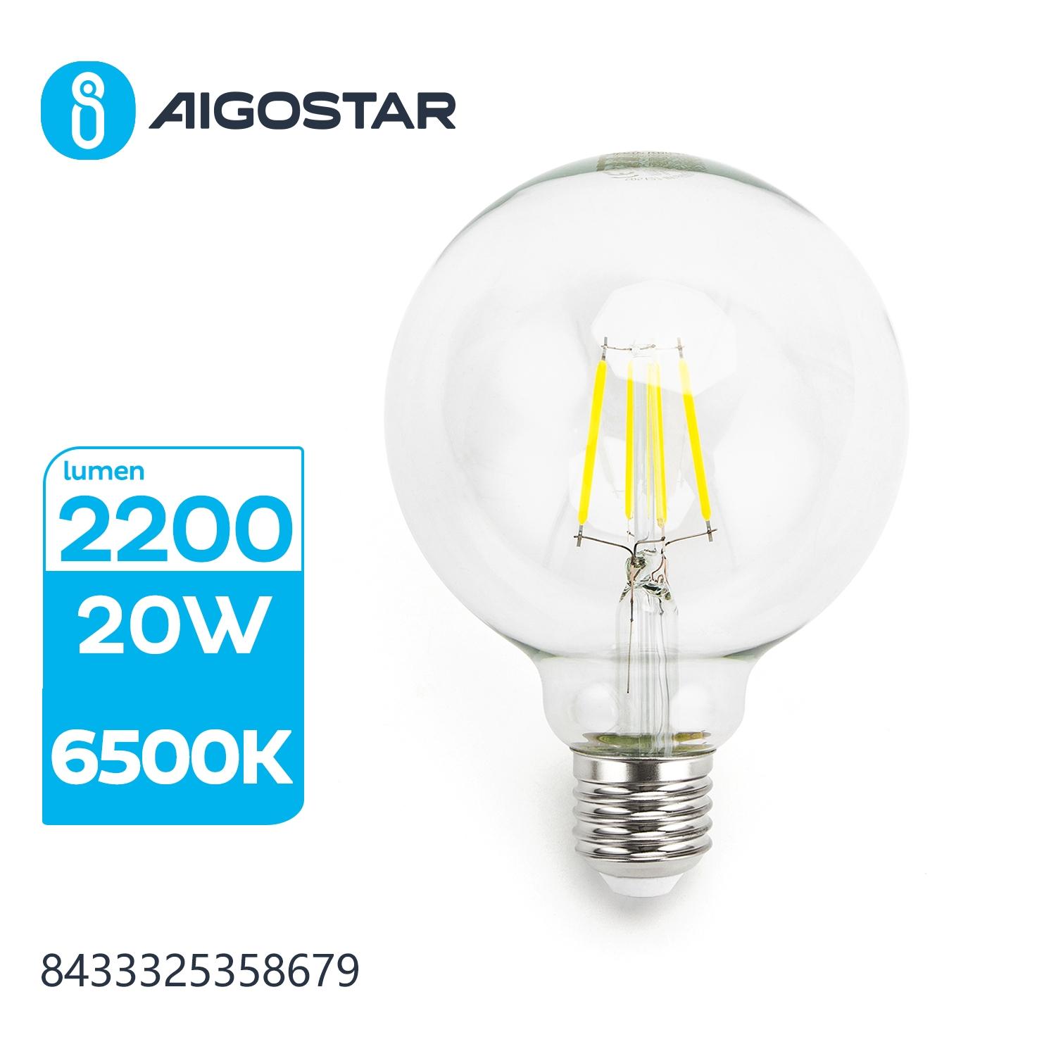 LED Filament Bulb (Clear) G95 E27 20W