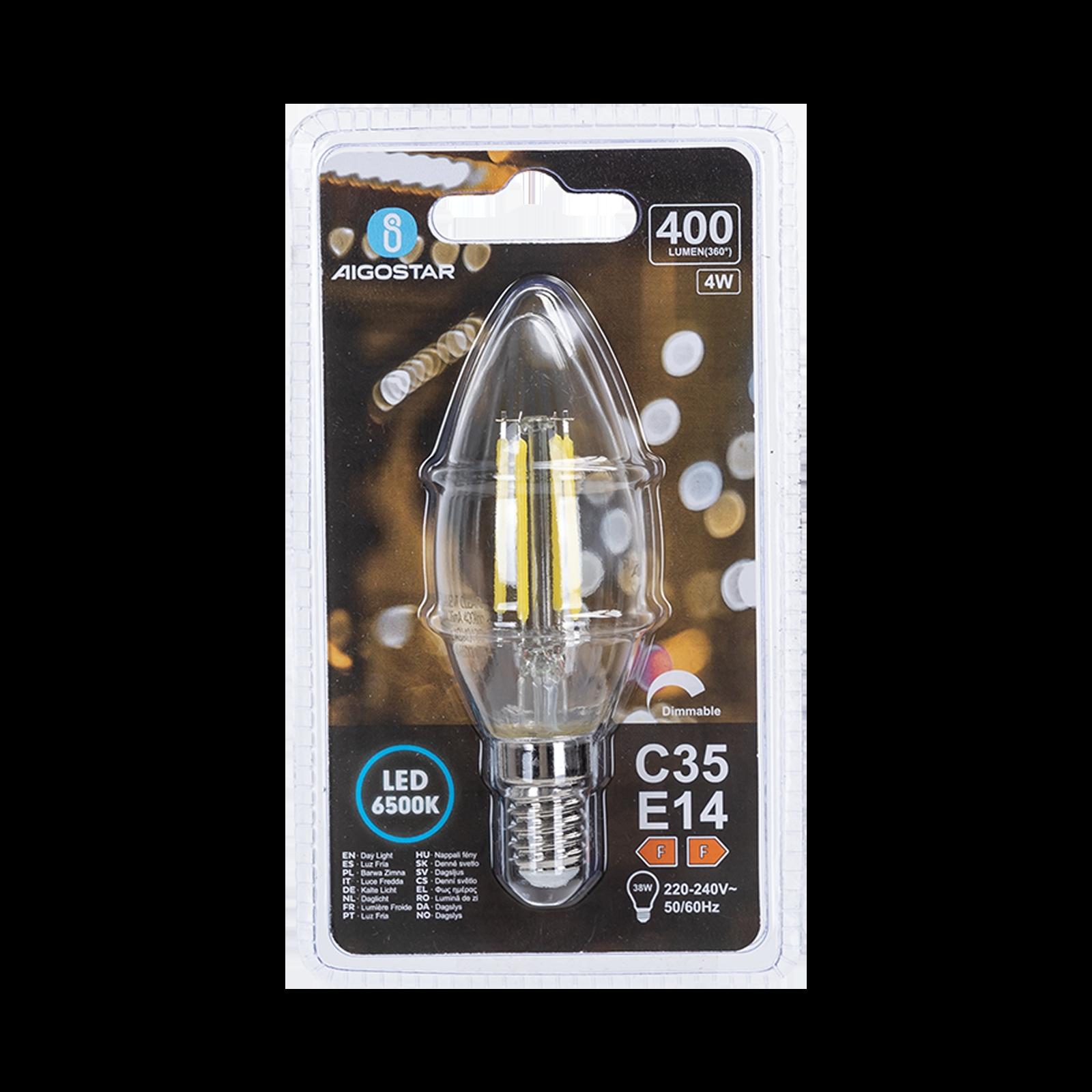 LED dimming filament C35 E14 4W 6500K