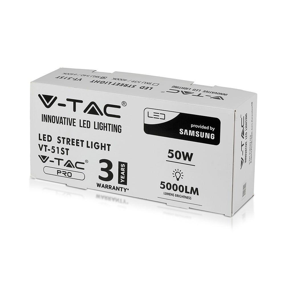 VT-51ST 50W LED STREETLIGHT SAMSUNG CHIP 6400K ,3YRS WTY