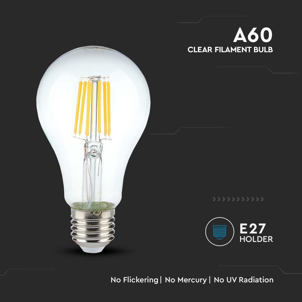 VT-1981 10W A67 LED FILAMENT BULB 4000K E27