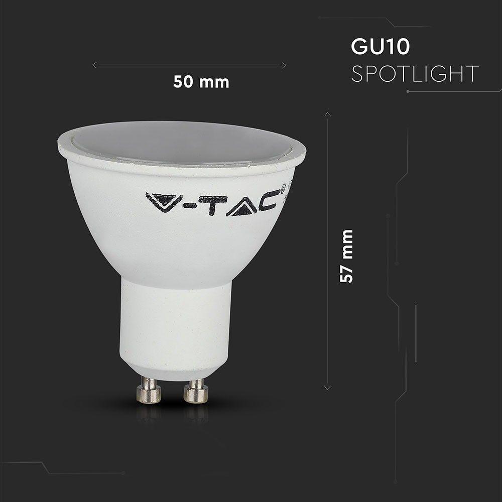 VT-5164 4.5W GU10 SPOTLIGHT-COMPATIBLE WITH ALEXA & GOOGLE HOME RGB+WW-CW