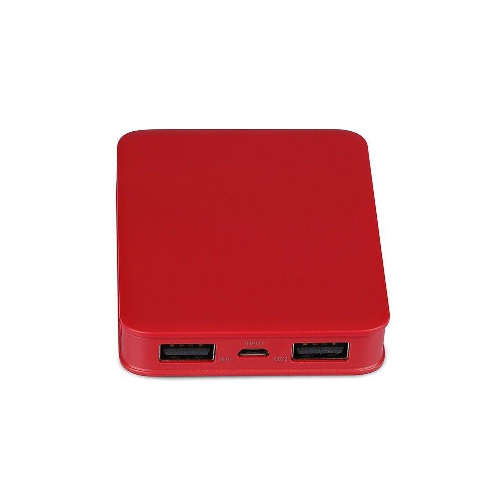 Power Bank, 5000mAh/18.5wh, 5V, Czerwony, VTAC, SKU 8192