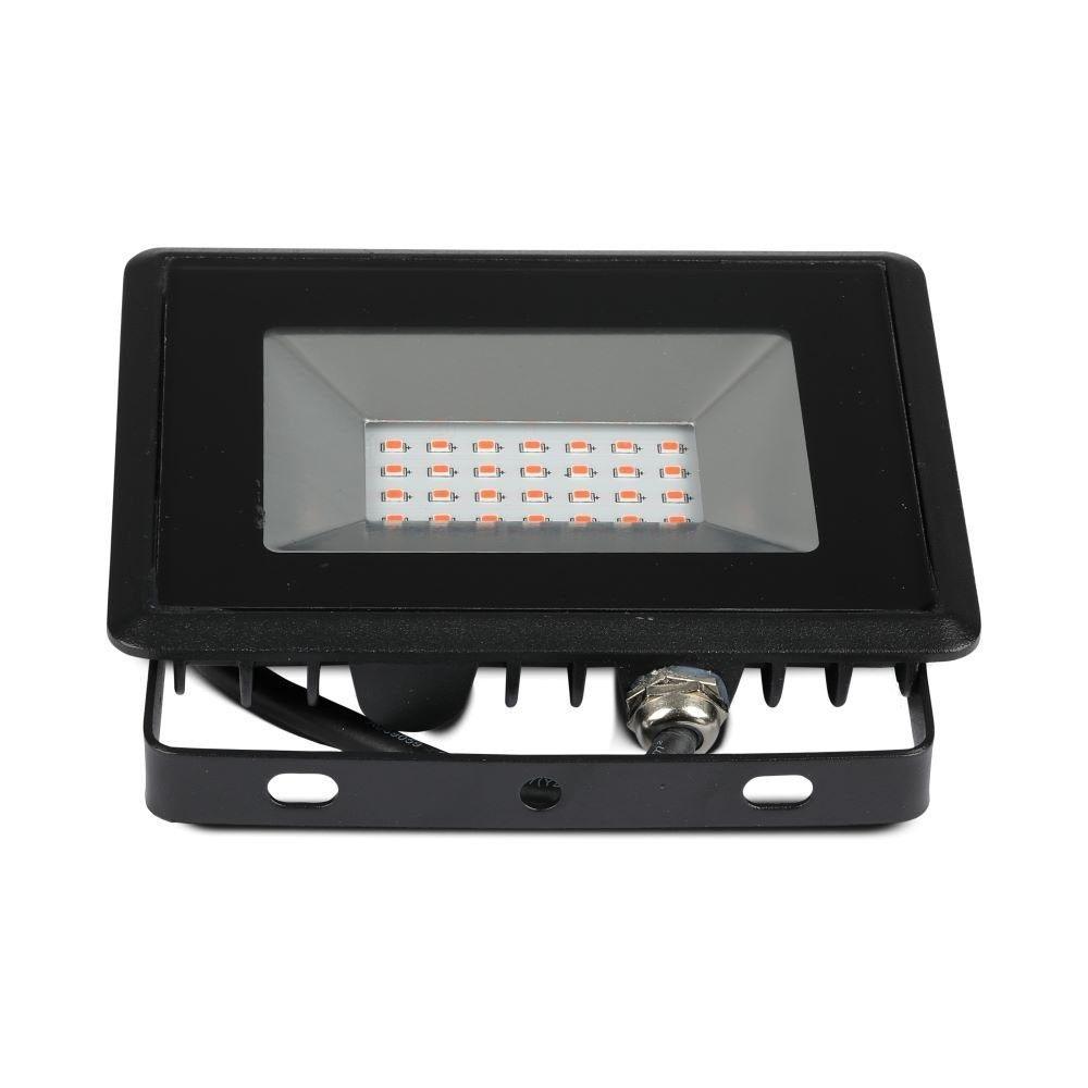 20W Naświetlacz LED SMD, Barwa: Czerwony, Obudowa: Czarna, VTAC, SKU 5992