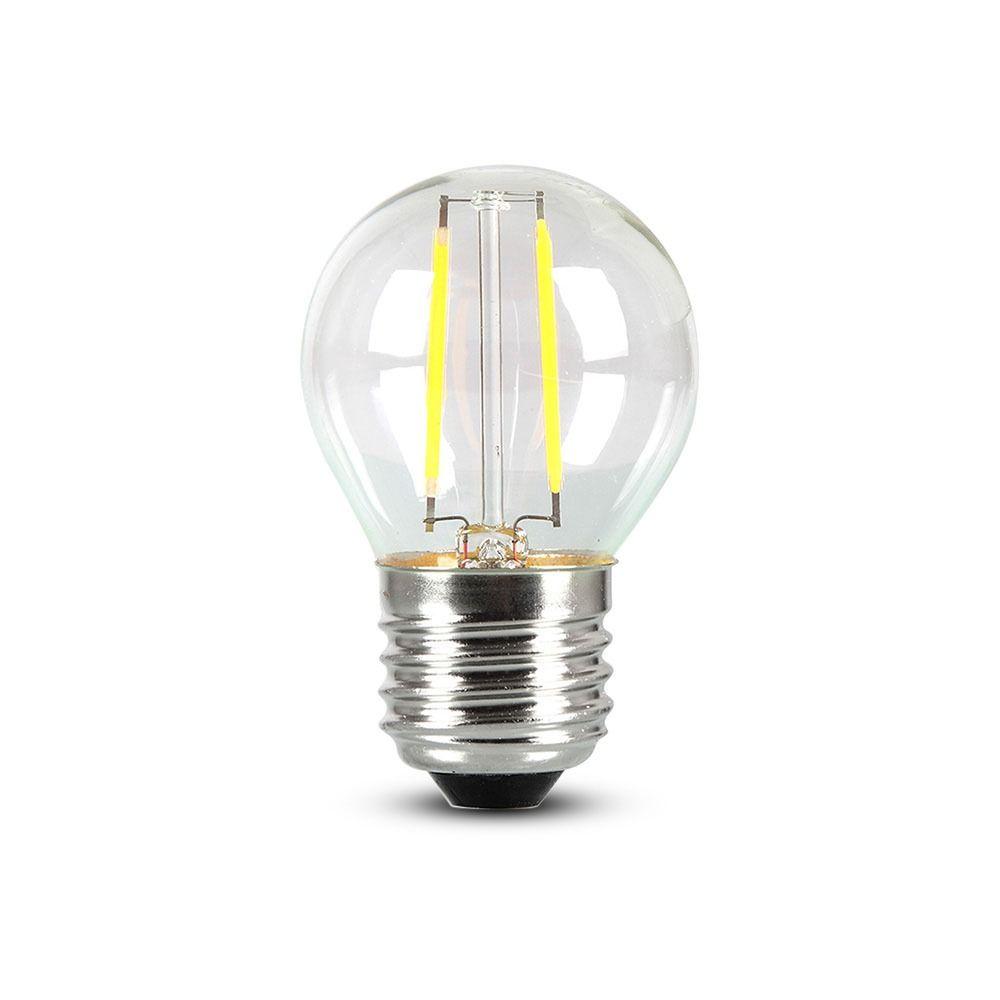 4W G45 Żarówka LED Filament, Klosz Transparentny, Chip SAMSUNG, Barwa:4000K, Trzonek:E27, VTAC, SKU 944