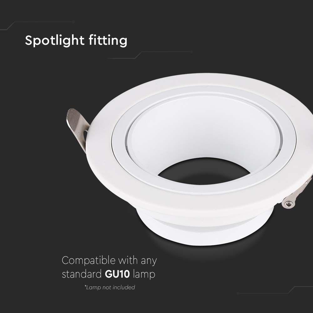 VT-438 SPOTLIGHT FITTINGS IRON+PC WHITE+WHITE