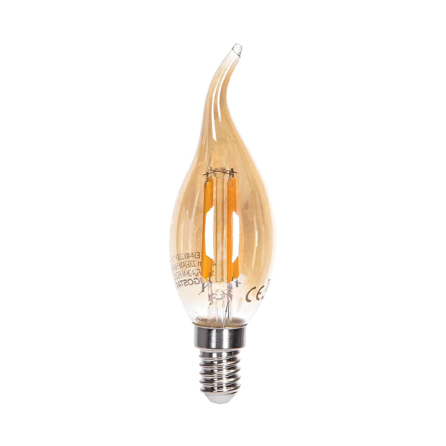 LED Wind Blow Filament Bulb C35 E14 4W