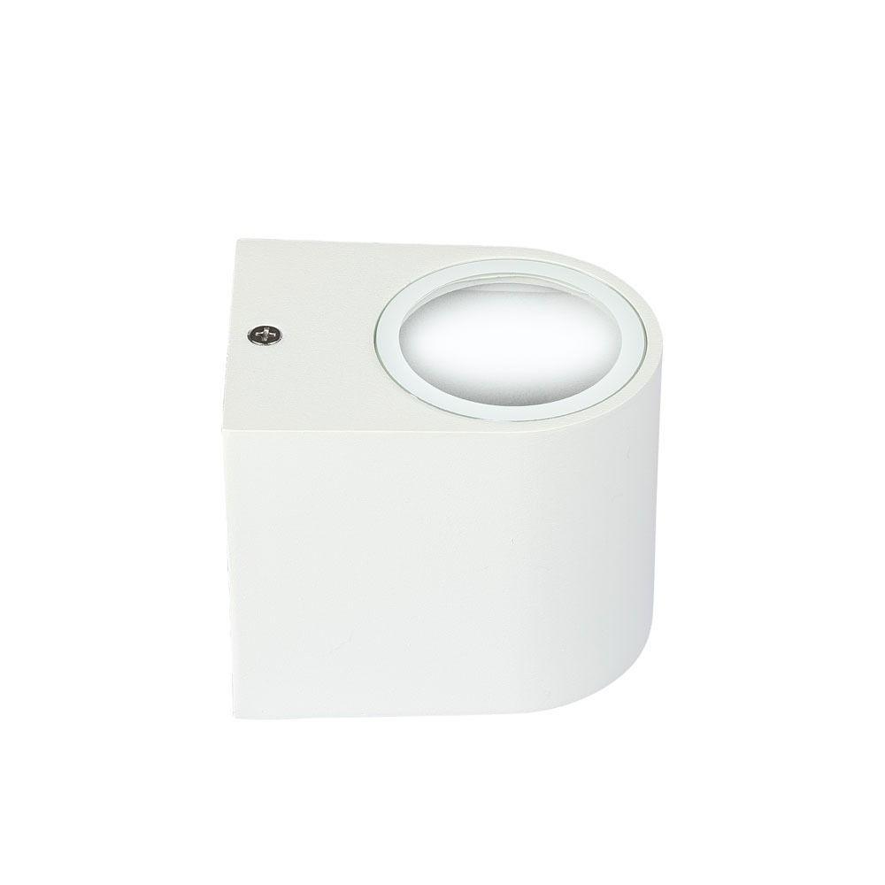 VT-7651 1 WAY GU10 WALL FITTING(ALUMINUM) ROUND-WHITE BODY, IP44