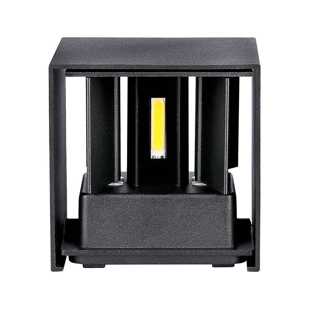 VT-759 5W WALL LAMP BRIDGELUX CHIP 3000K BLACK SQUARE