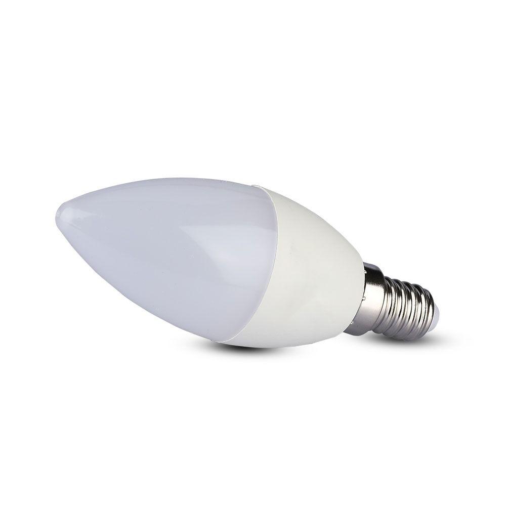 VT-226 5.5W C37 LED CANDLE BULBS-SAMSUNG CHIP 6400K E14