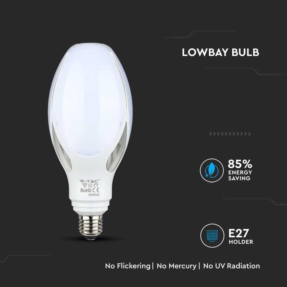 36W Uliczna Żarówka LED, Chip SAMSUNG, Barwa:3000K, Trzonek:E27, VTAC, SKU 283