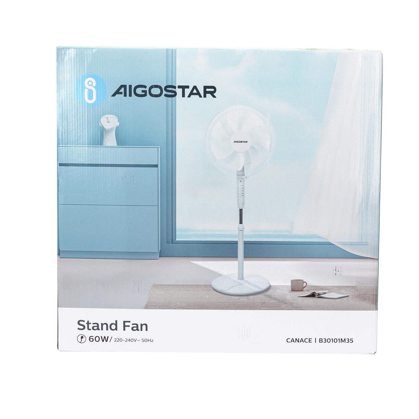 7-blade stand fan with remote control