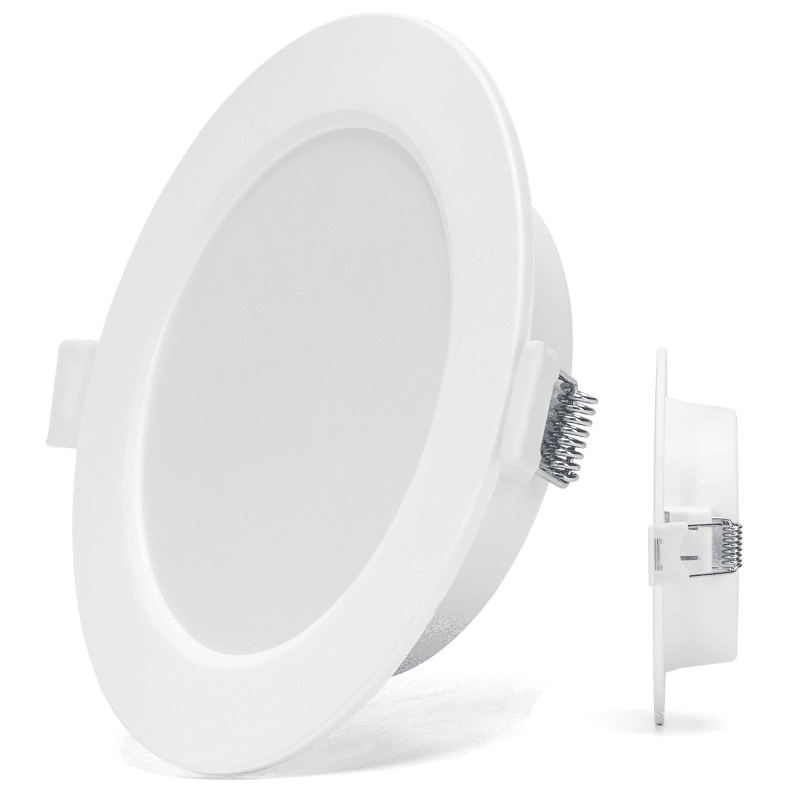 E6 LED  Flush-mounted Round Downlight 6W Yellow Light