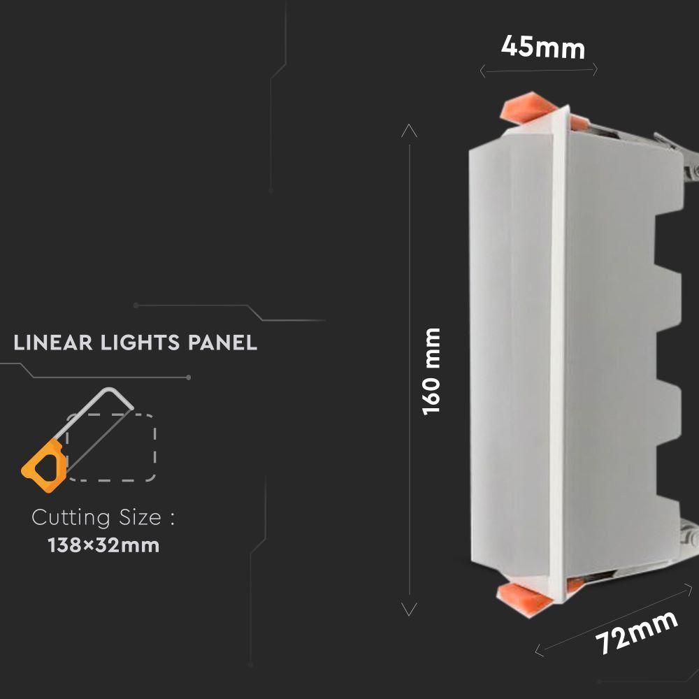 VT-10002 10W LED LINEAR LIGHT-WHITE 6400K