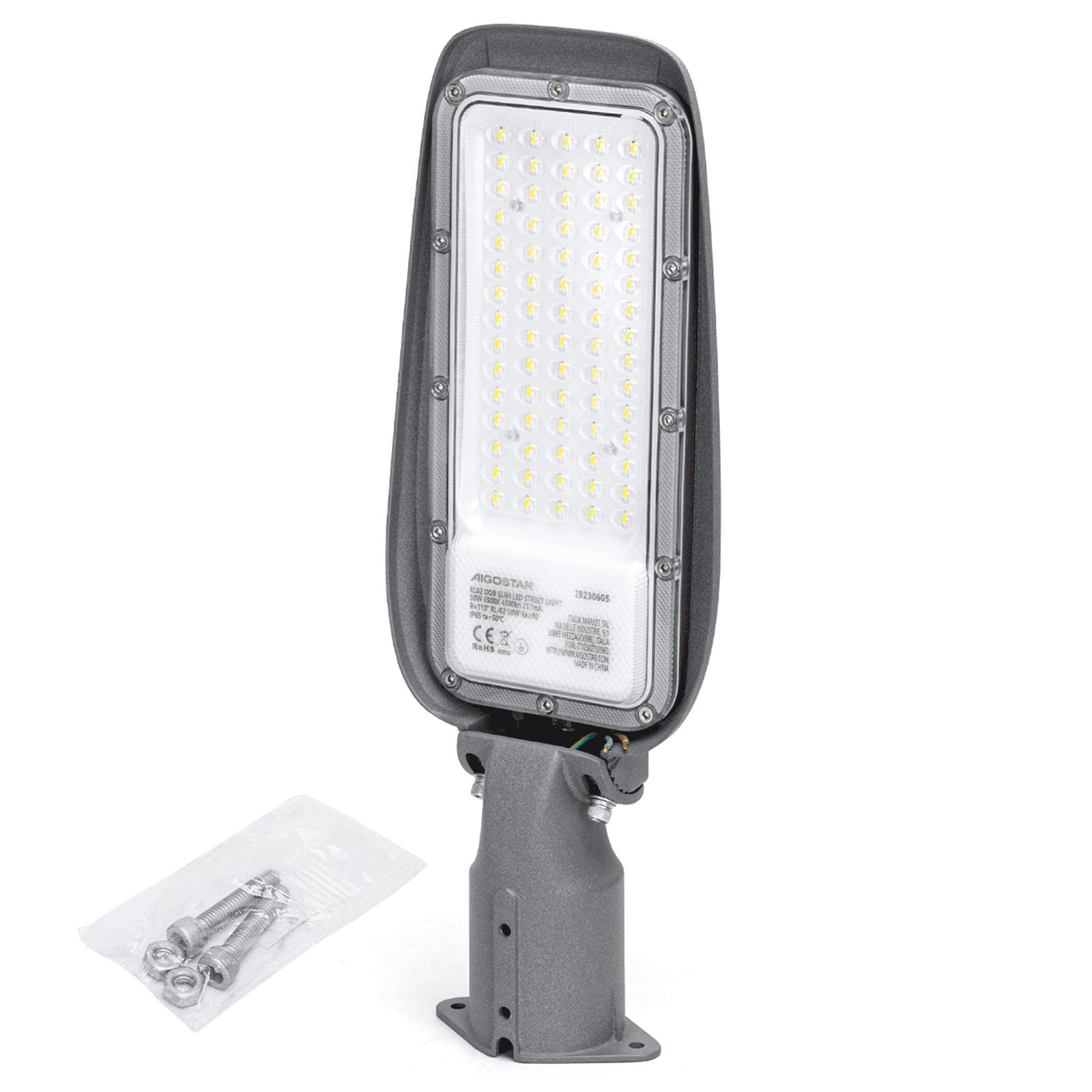 DOB LED slim street light 50W