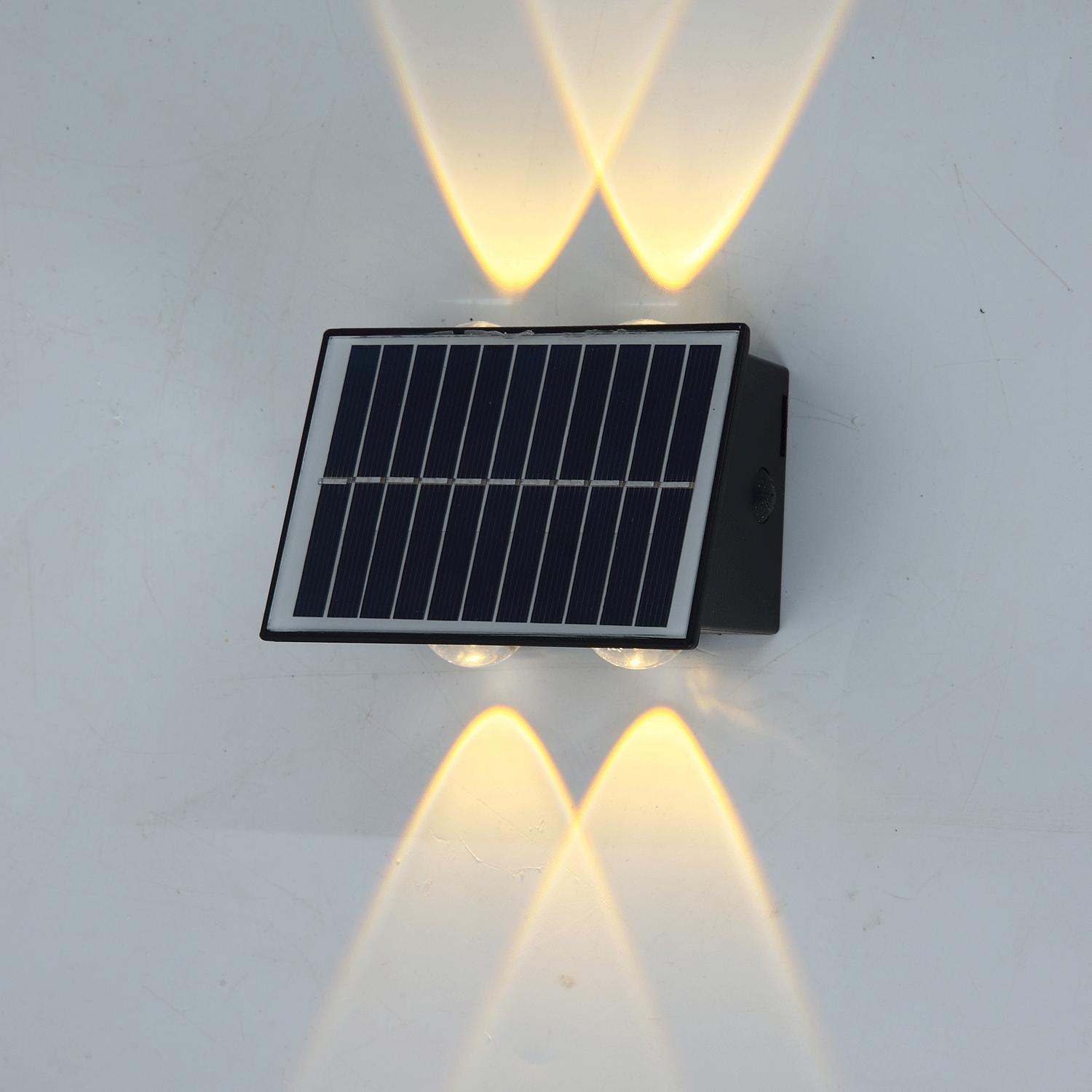 SOLAR WALL LIGHT/DOUBLE HEAD/UPPER AND LOWER GLOW/2700K