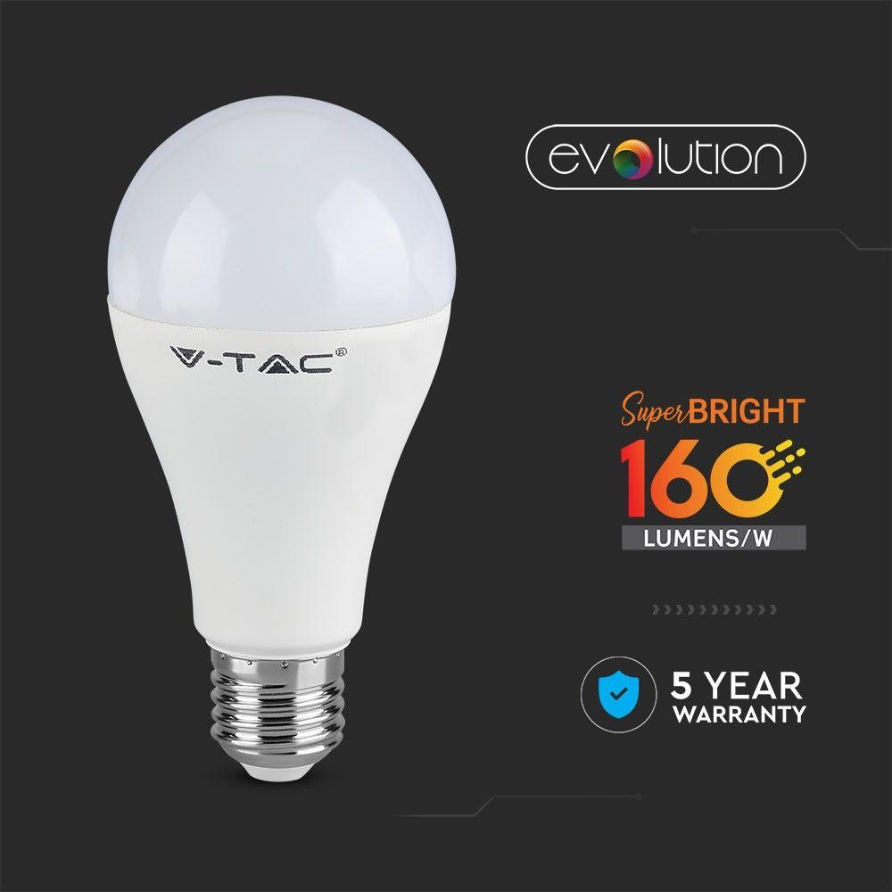 VT-2315 15W A65 LED PLASTIC BULB 4000K E27(160LM/WATT)