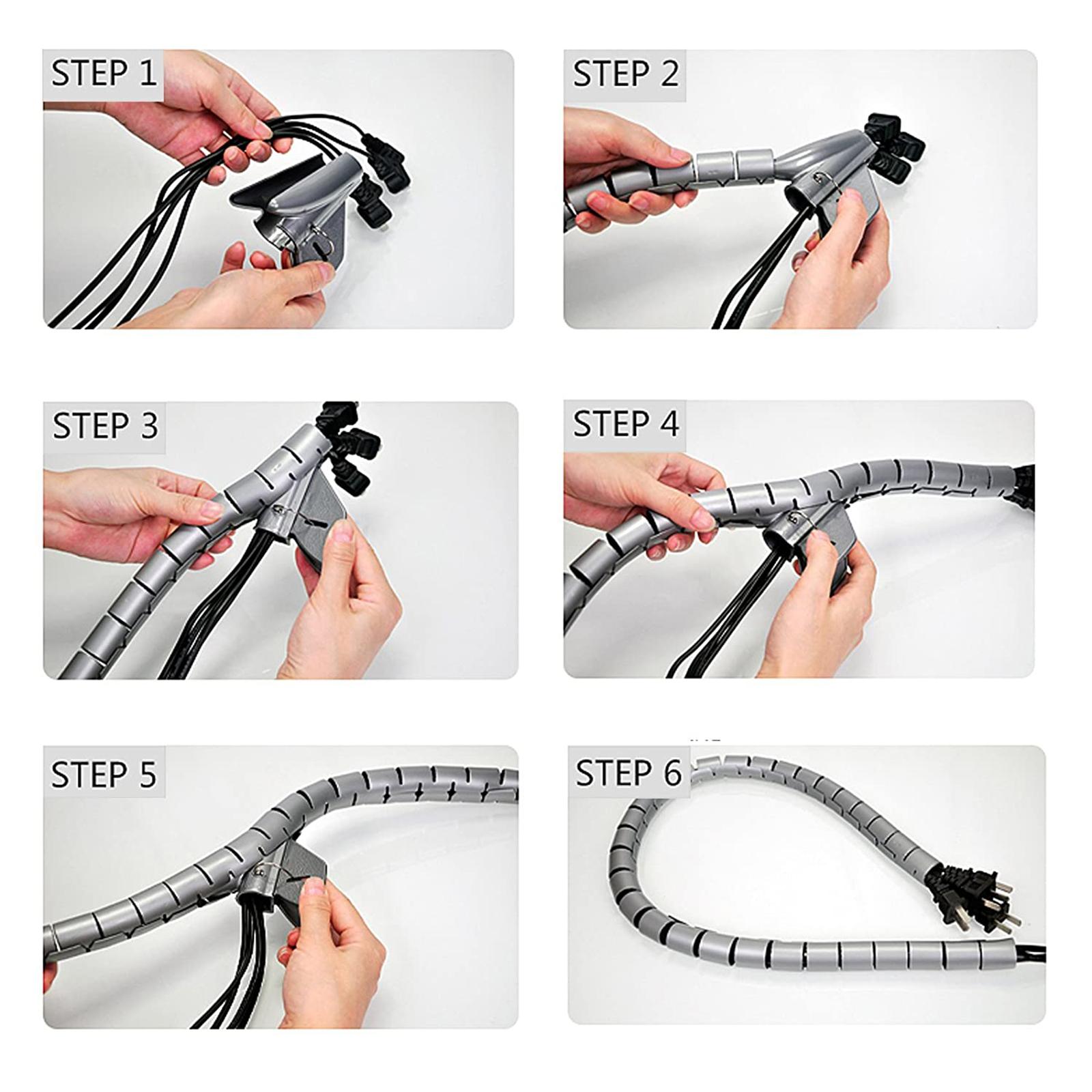 Cable Tidy Kits 20mm*1.5M Gray