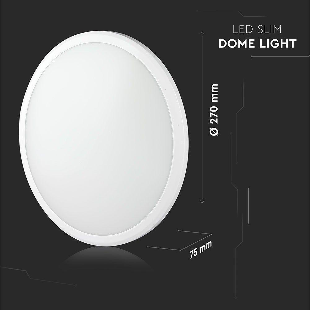 VT-12SS 12W LED SLIM DOME LIGHT(SENSOR) SAMSUNG CHIP 3000K