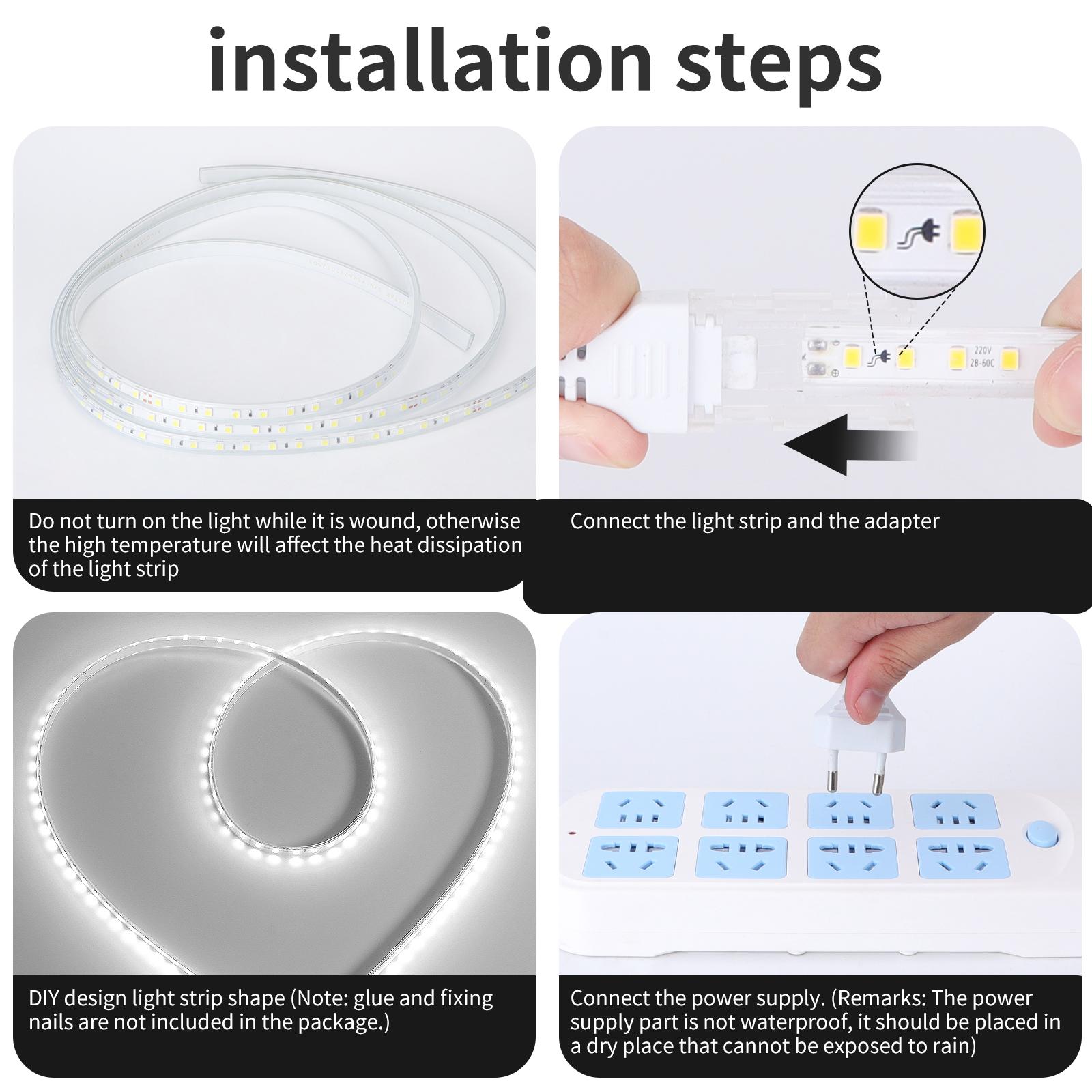 Integrated circuit LED strip light 2835 Day light