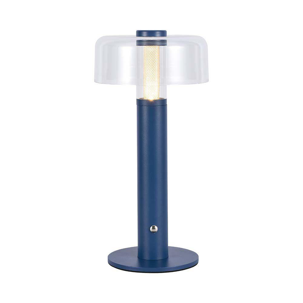 Lampka nocna LED zasilana bateryjnie, Wysokość:30cm, Bateria 1800mAh, Ściemnianie przez dotyk, Barwa:3000k, Obudowa: Fioletowa, VTAC, SKU 7942