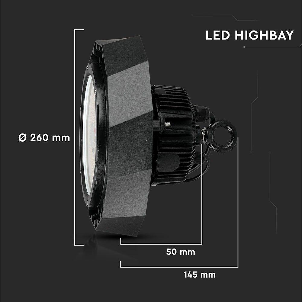 VT-9-108 100W LED HIGHBAY WITH SAMSUNG DRIVER 4000K BLACK BODY (180LM/W)